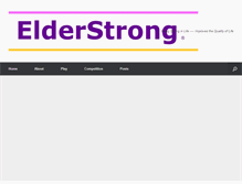 Tablet Screenshot of elderstrong.com
